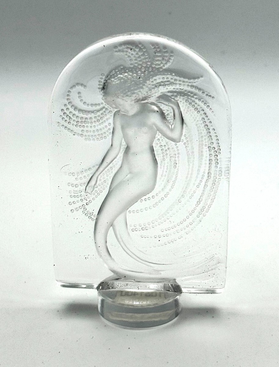 Vintage French Crystal Lalique Water Nymph Figurine 3.25