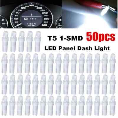 50X T5 LED Instrument Panel Cluster Gauge Dash Bulbs Light  White 74 70 37 2721