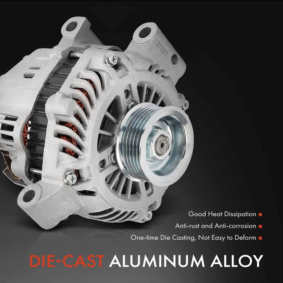 Alternador para Mitsubishi Outlander 2007-2015 3.0L 120A 12V no sentido horário 6 ranhuras - Imagem 4 de 4