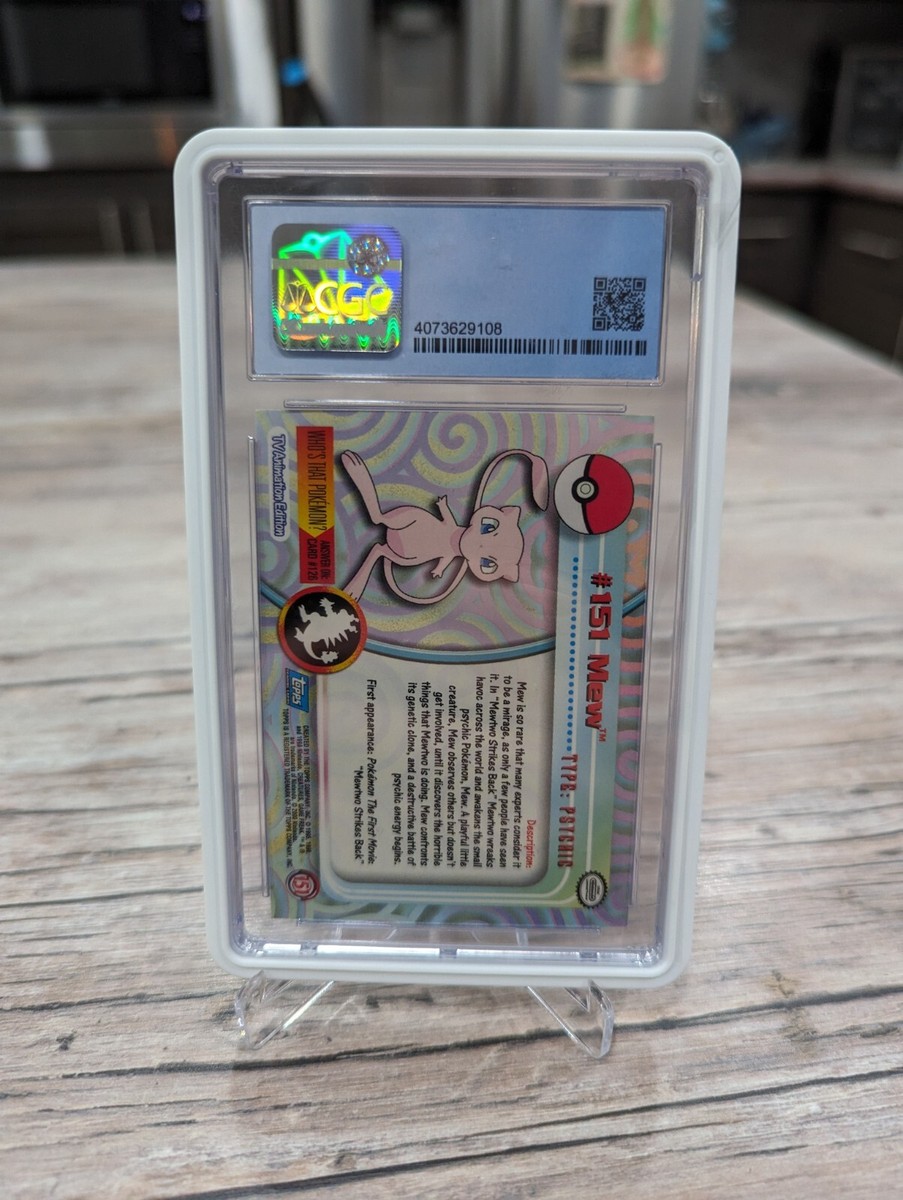 mey♡ Pokemon Mew #151 Topps TV Animation Series 3 - Blue Logo