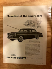 Desoto03 Vintage Original Advertisement 1955 De Soto Firedome 4-door Sedan 555