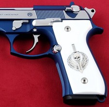 KSD Brand Beretta 92FS, 92A1, 92G, 92D, 96, M9 Compatible White Acrylic Grips
