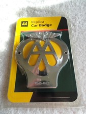 AA Replica Car Badge 1945 to 1967 In Original Packaging NOS Re Issue
