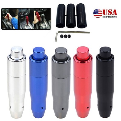 Universal Aluminum Metal Car Automatic Gear Stick Shift Knob shifter With button