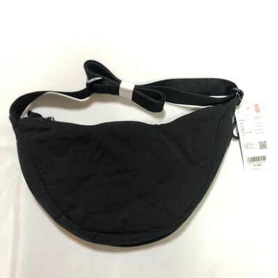 Uniqlo Round Mini Shoulder Bag Black With Tag Brand New Japan