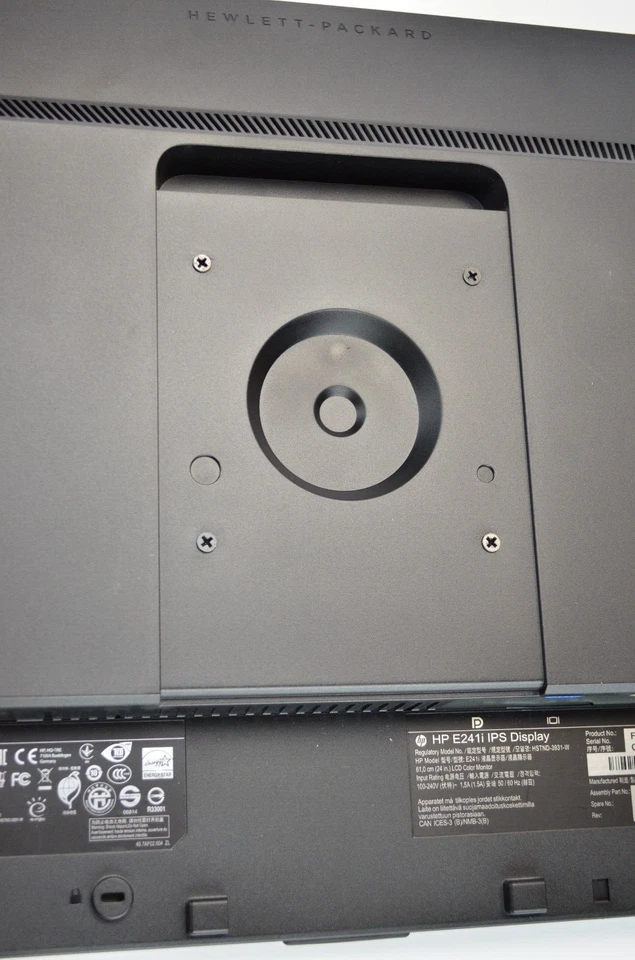 Grade B - HP E241i 24" Monitor LCD LED IPS 1920 x 1200 60Hz DisplayPort VGA DVI - Image 3 of 4