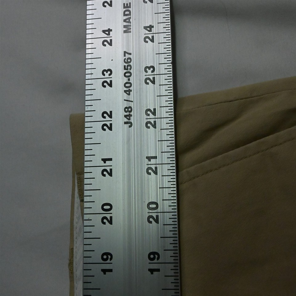 Orvis 44 x 29 Khaki Lightweight Pleated Summerweight Mens Chino Pants