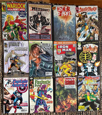 Marvel x12 Lot inc Wolverine/Iron Man/Warlock/Emma Frost/FF/Cap/Punisher/Hulk...