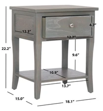Safavieh COBY NIGHT STAND W/STORAGE DRW, Reduced Price 2172772129 AMH6616A