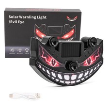 Solar Led Devil Eyes Dynamic Car Light Wireless Anti-collision Window Decor Lamp Solar Led Devil Eyes Dynamic Car Light Wireless Anti-collision Window Decor Lamp