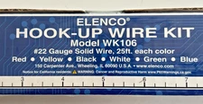 NEW! Elenco WK-106 Hook-Up Wire Kit in dispenser box 6 Colors 25 feet each