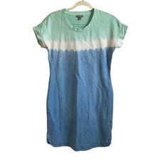 T by Talbots Terry Cloth Tie Dye Athleisure T-Shirt Dress - Size XS