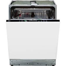 AEG FSE74747P 7000 Glasscare Full Size Dishwasher Black C Rated