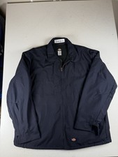 Dickies Eisenhower Jacket Mens XL Blue Quilted Lined Workwear Streetwear