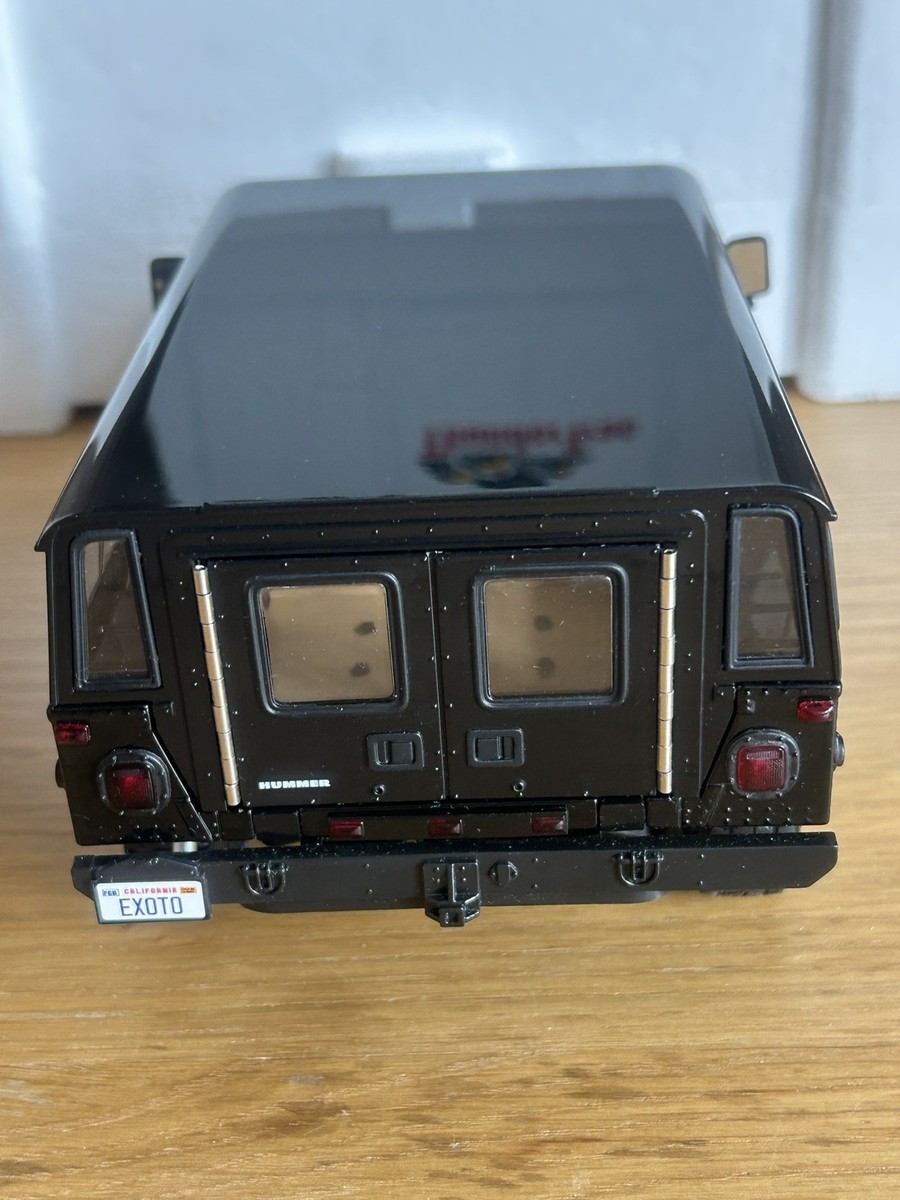 Exoto AM General Hummer Thunder Trac Black H1 1/18 Scale - Boxed