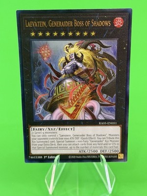 Rarity Collection V Laevatein, Generaider Boss Of Shadows PUR RA05-EN051 NM!!!