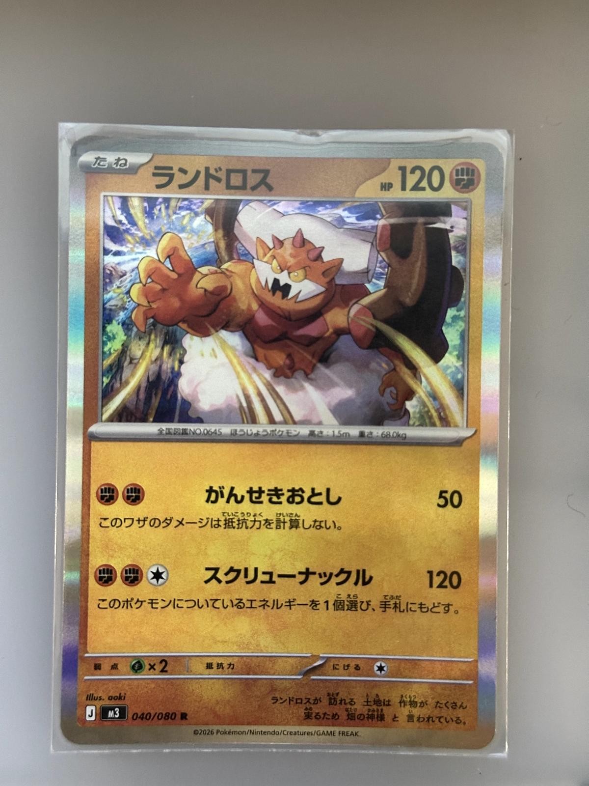 Landorus 040/080 Rare Nihil Zero Pokemon Japanese Holo NM/M