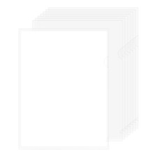 Clear Plastic L Type Document Folders Copy Safe Project Pockets 10 Pcs