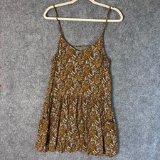 American Eagle Outfitters Dress Women's Small Floral Paisley Mini Pockets BOHO