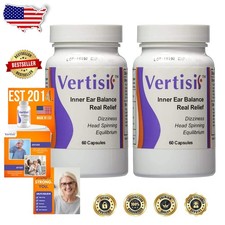 All-Natural Vertisil Vertigo Capsules - 120 Count Value Pack, Adult Formula