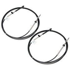2x 15FT Boat Throttle Shift Cables Gen I For Mercury Mariner Outboard Inboard