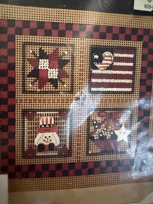 Vintage 1995 Mill Hill Checkerboard III Land of Liberty MHCB59 Beaded Kit