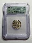1913-P Type 1 BUFFALO NICKEL ICG MS65 Great Eye Appeal Nice Strike
