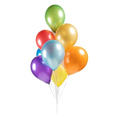 Globos Ballonnen metallic/parel 12 cm latex 100 stuks