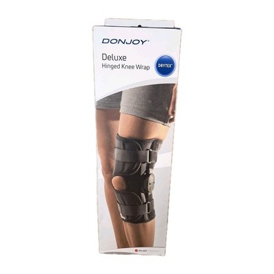 DonJoy Lateral J Patella Knee Support Brace w Hinge: Neoprene XL 