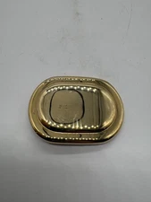 Vintage Motion East Gold Tone Oval Interchangable Solid Belt Buckle 2"