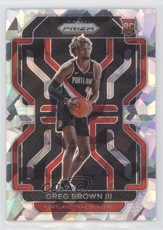 2021-22 Panini Prizm Ice Prizm Greg Brown III #291 Rookie RC 0p9r