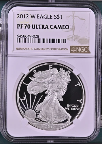 2012-W American Silver Eagle 1 oz NGC PF70 Ultra Cameo