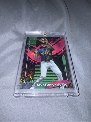 Jackson Chourio Black /10 Mini Diamonds Topps Finest 2026