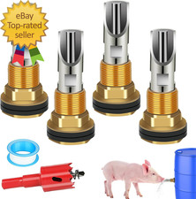 4PCS Pig Waterer Nipple Automatic Pig Nipple Water Drinker for Barrel Kit
