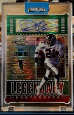 2020 Deion Sanders Panini Optic Legendary Contenders Autographs Green Pulsar /10