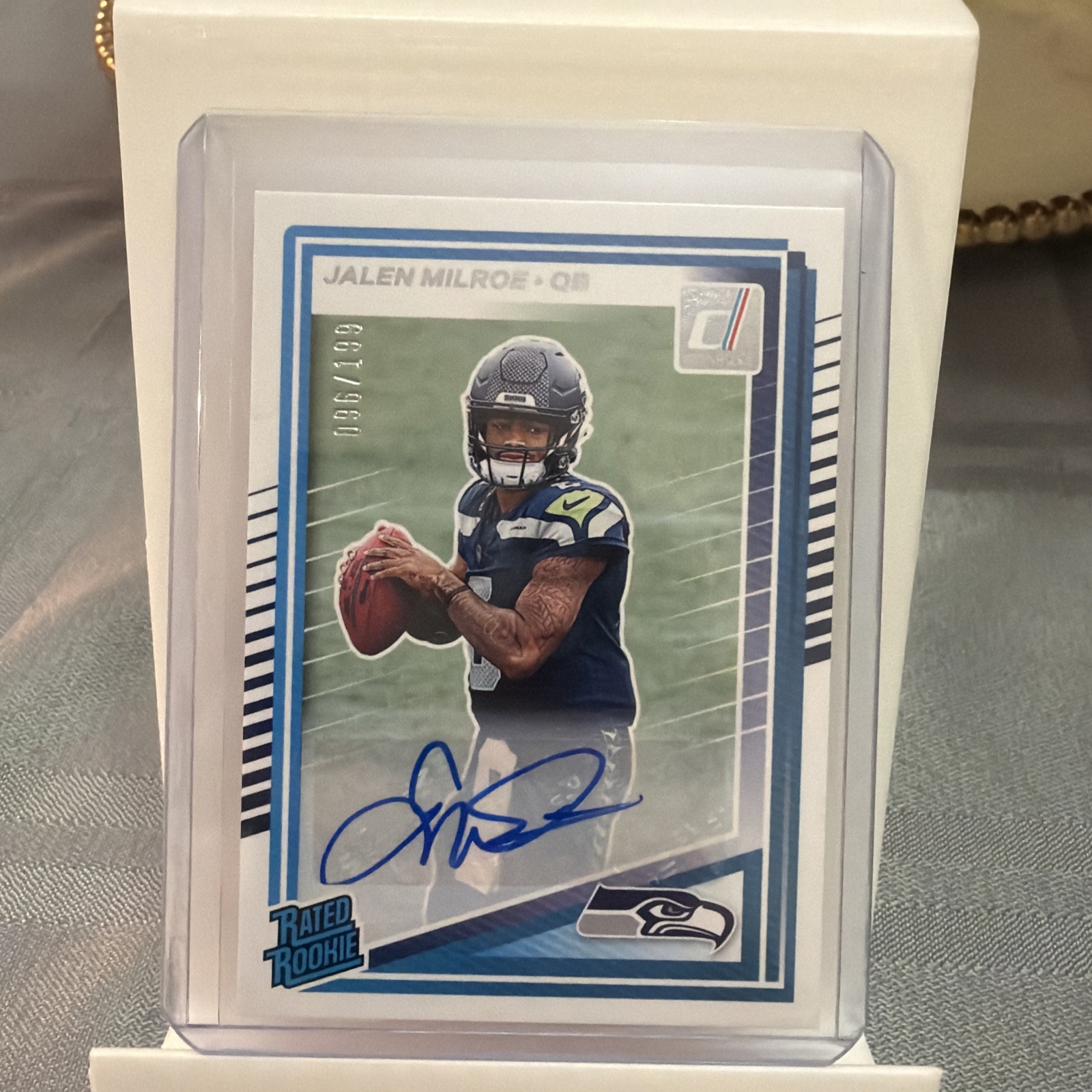 Jalen Milroe 2025 Donruss #307 Rated Rookie Autographs (/199 