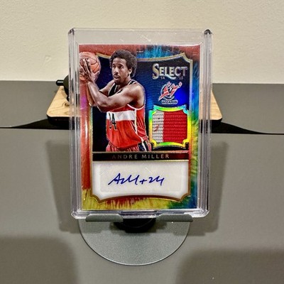 2014-15 Panini Select Andre Miller Tie Dye Auto Jersey Patch /25 SP SSP #41 Rare