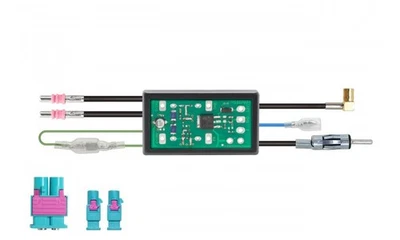 Pour Citroen C3 Picasso Double Fakra Adaptateur D'Antenne Fm DAB+ Antennes Éclat - Photo 1/2