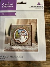 Crafter s Companion Christmas Festive Snowman Stamp Die new