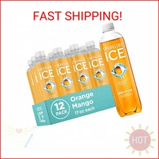 Sparkling Ice, Orange Mango Sparkling Water, Zero Sugar Flavored Water, with Vit
