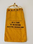 M & I Bank Of Watertown Wisconsin Money Deposit Bag Vintage