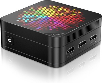 TUREWELL HSI Mini PC, Alder Lake N95 - Quad-Core 3.4GHz, 8GB DDR5 256GB SSD M