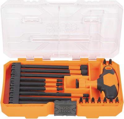Klein Tools 33804 ProFlex Ratcheting T-Handle Set, Impact-Rated SAE/Metric/TORX