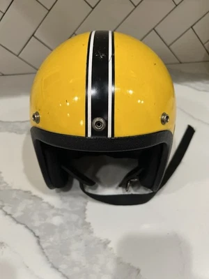 Yellow Open Faces Helmets for sale | eBay