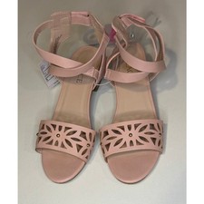 NWT The Children's Place Girls Perforated Gladiator Heel Sandals