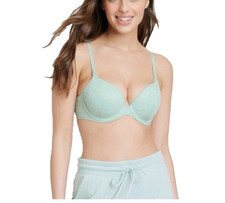 NWT Auden 38C Green Lace Lightly Lined Full Coverage NURSING Bra Underwire