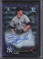 2016 Bowman #CPA-BL Brady Lail 1st Chrome Purple Auto #/250
