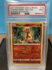 2017 POKEMON SUN & MOON BURNING SHADOWS CHARMANDER#18/147 REV. FOIL PSA 9 MINT