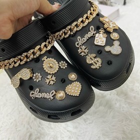 Shoes DIY Charms Accessories Bling Rhinestone Decor Set For Croc Shoes Girl Gift