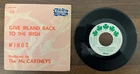 45 7" BELGIUM SP THE BEATLES WINGS GIVE IRELAND BACK TO THE IRISH